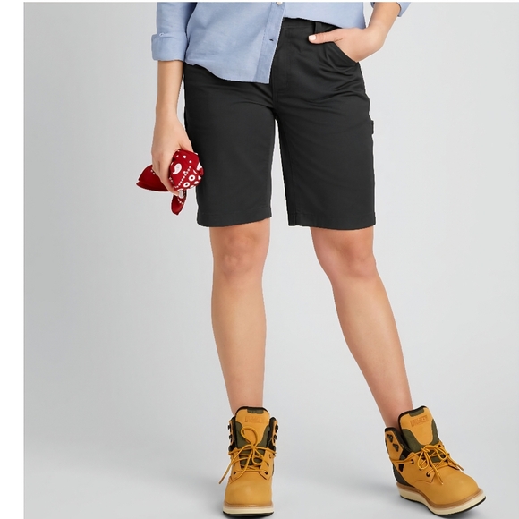 Duluth Trading 40 Grit Womens Black Painter Shorts Sz 10.  New With Tags - Picture 1 of 8